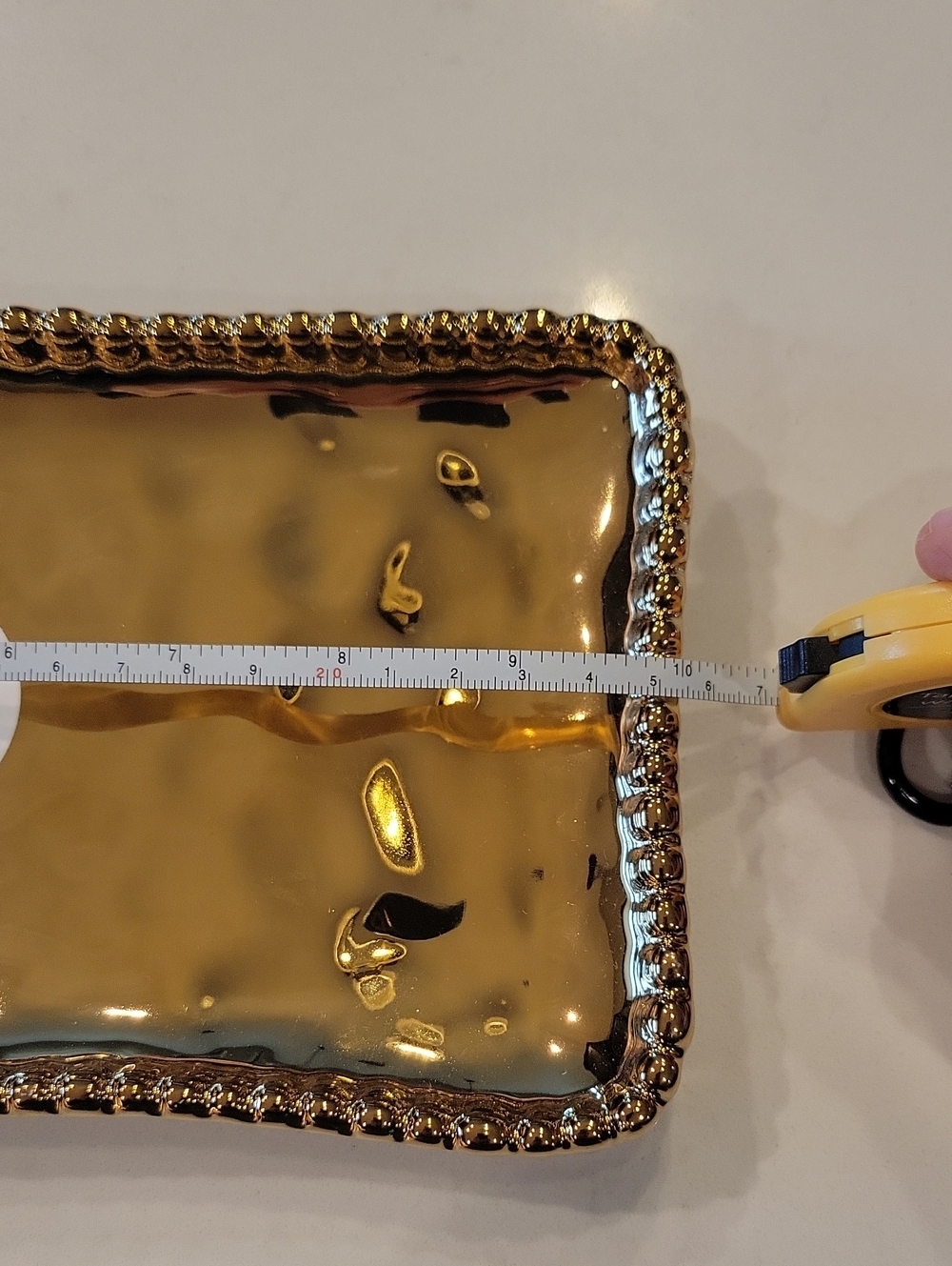 New Camila Gold Decorative Tray NWT - Picture 5 of 6